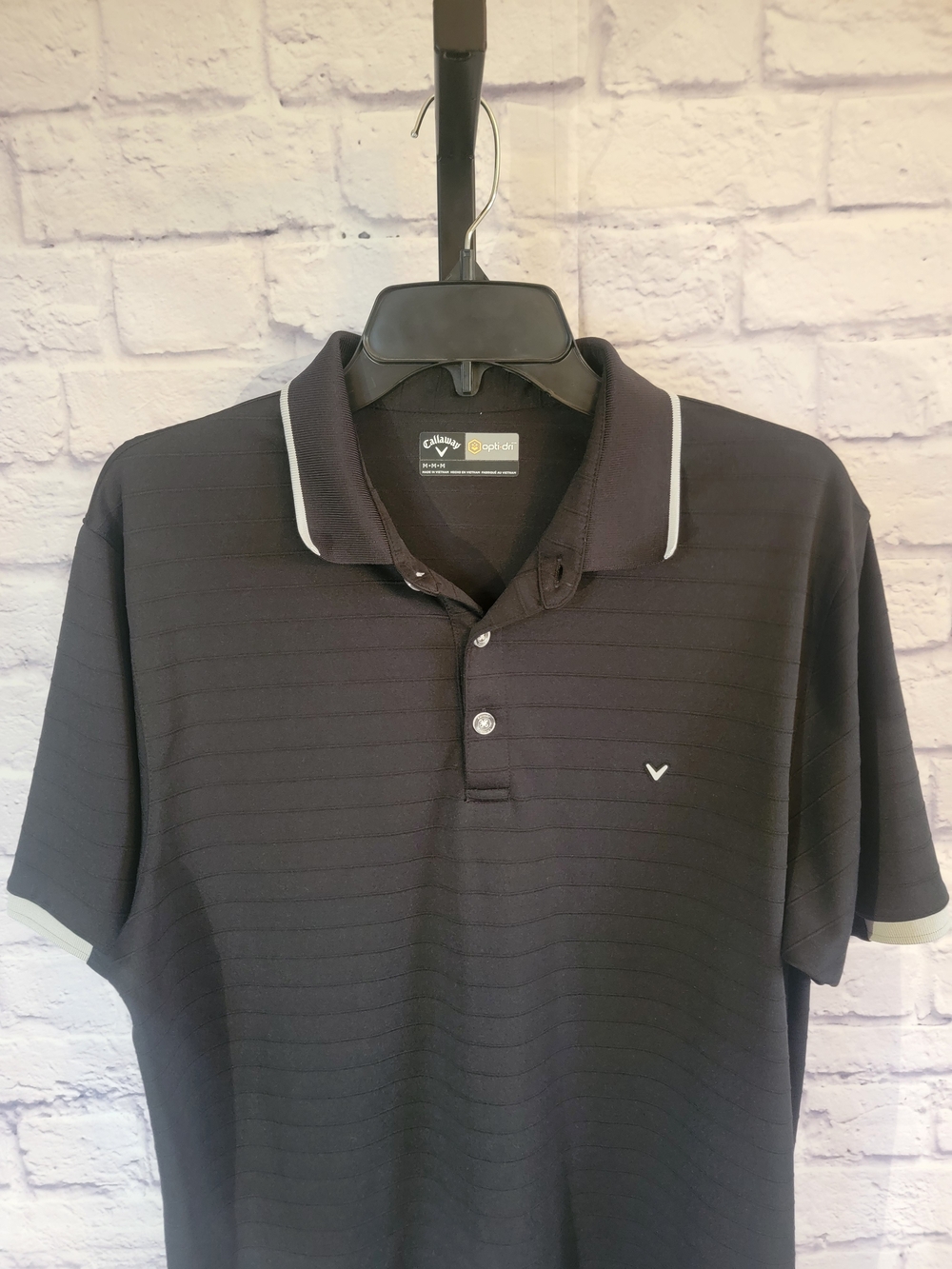 Callaway Black Polo with White Trim